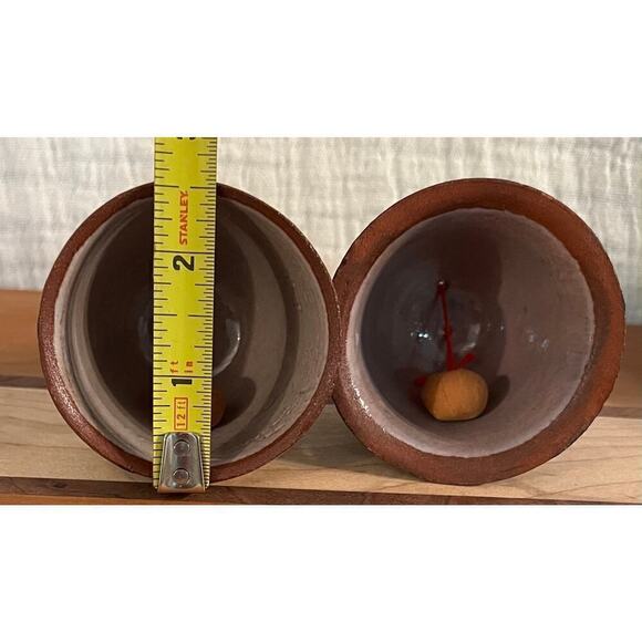 Artisan pottery, bells set of two - Picture 10 of 10